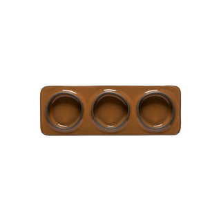 3-Section tray, rectangular, 28 cm