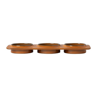 3-Section tray, rectangular, 28 cm
