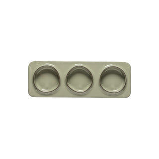 3-Section tray, rectangular, 28 cm