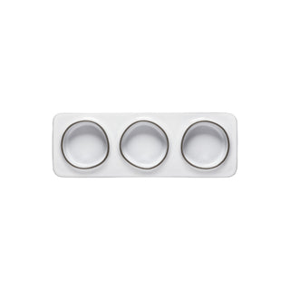 3-Section tray, rectangular, 28 cm