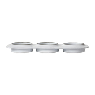 3-Section tray, rectangular, 28 cm